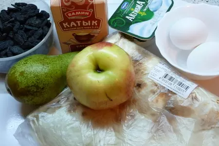 Фруктовый ленивый пирог из лаваша, когда нет сил и желания готовить: шаг 1