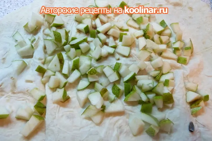 Фруктовый ленивый пирог из лаваша, когда нет сил и желания готовить: шаг 5