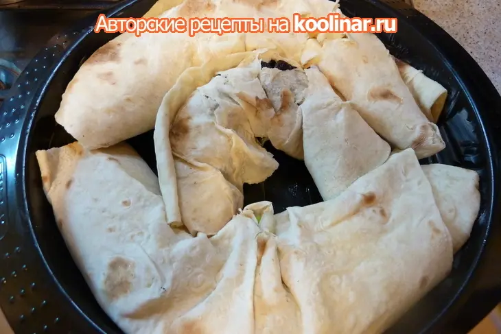 Фруктовый ленивый пирог из лаваша, когда нет сил и желания готовить: шаг 7
