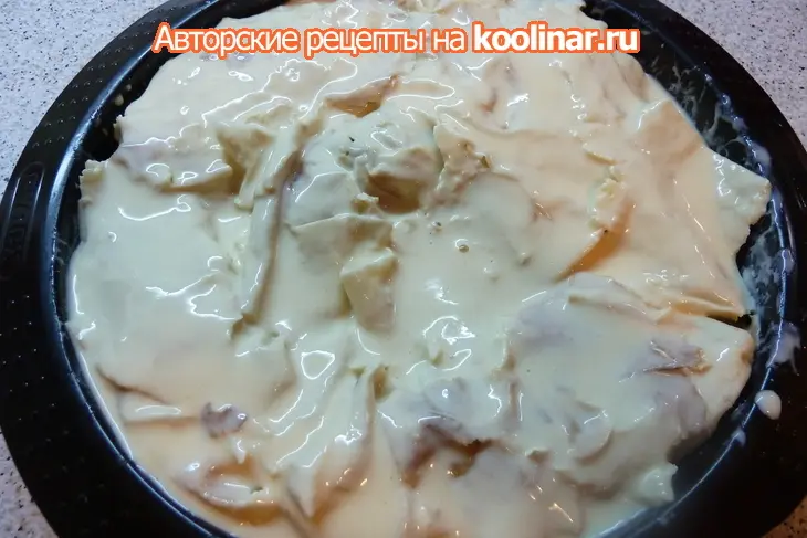 Фруктовый ленивый пирог из лаваша, когда нет сил и желания готовить: шаг 8