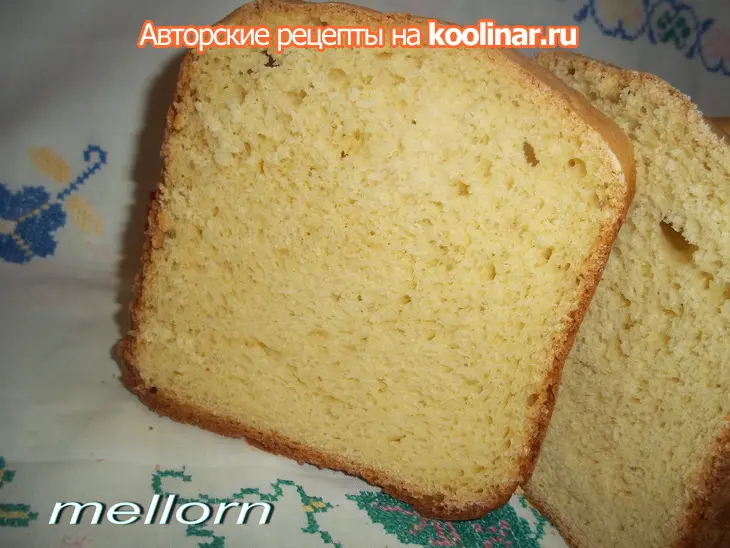 Кукурузный  хлеб на топленом молоке для хп: шаг 1