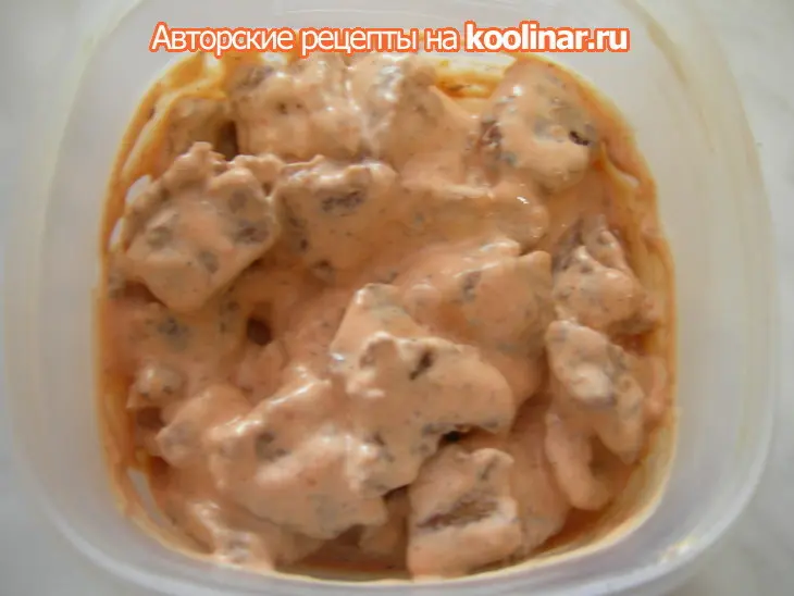 Салат с жареным мясом: шаг 3
