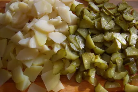 Салат с жареным мясом: шаг 4
