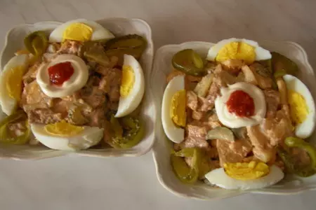 Салат с жареным мясом: шаг 6