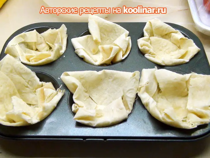 Корзиночки из лаваша с омлетом. ещё одна идея для субботнего завтрака.: шаг 2
