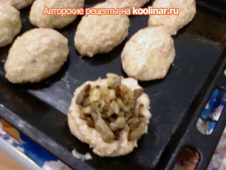 Куриные зразы + бонус-зразы из...макарон: шаг 5
