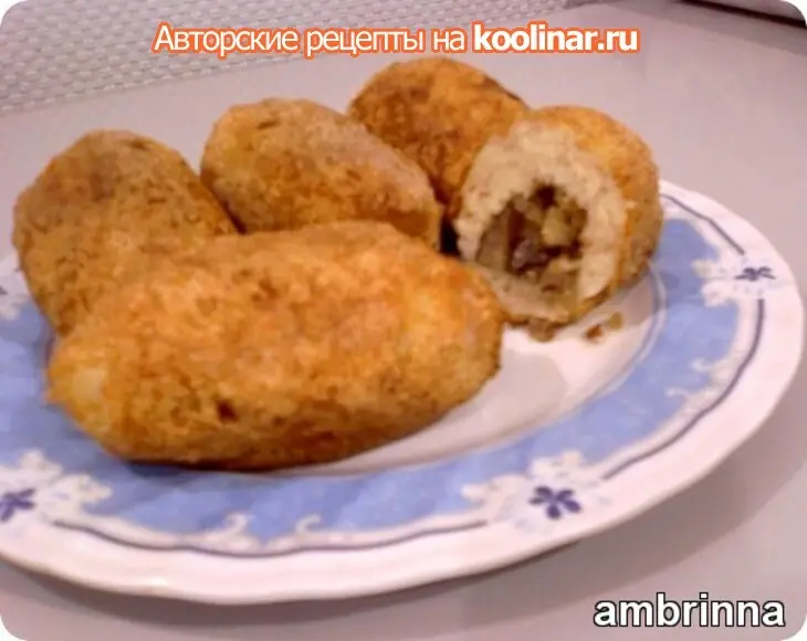 Куриные зразы + бонус-зразы из...макарон: шаг 8