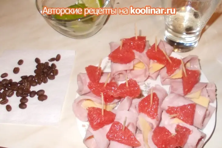 Закуска к самбуке: шаг 1