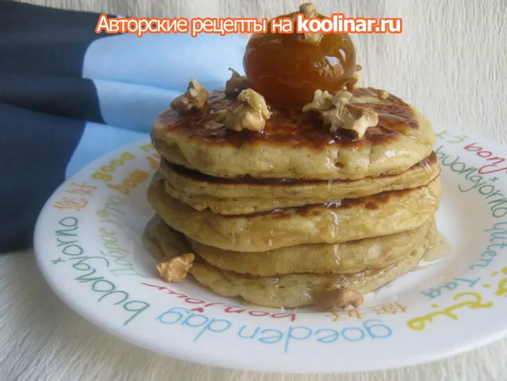 Панкейки с цельнозерновой мукой.: шаг 4
