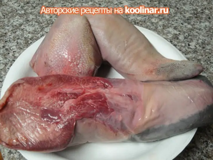 Языки на гриле со спаржей: шаг 1