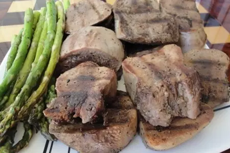 Языки на гриле со спаржей: шаг 7