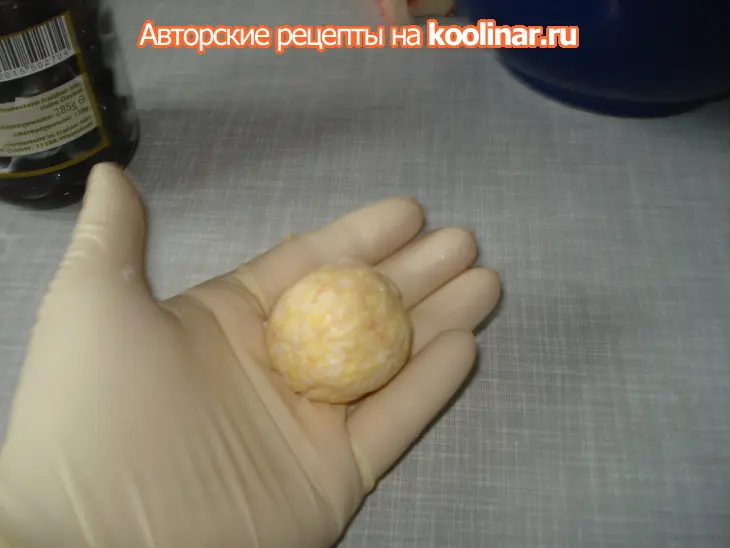 Закуска "рафаэлло": шаг 4