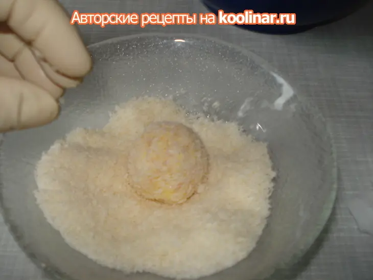 Закуска "рафаэлло": шаг 5