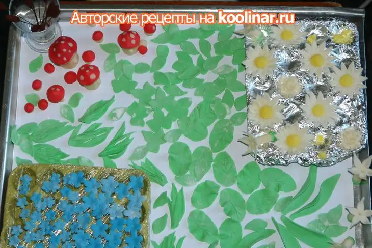 Торт "маша и медведь на рыбалке": шаг 18