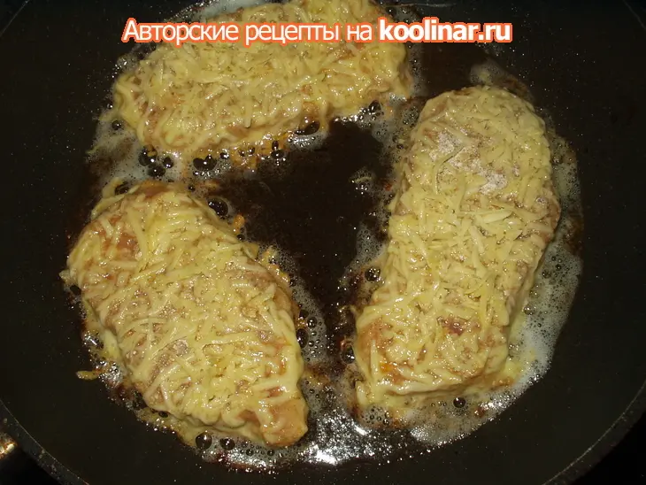 Мясо в мандариновом маринаде и сырной панировке.ужин выходного дня.: шаг 2