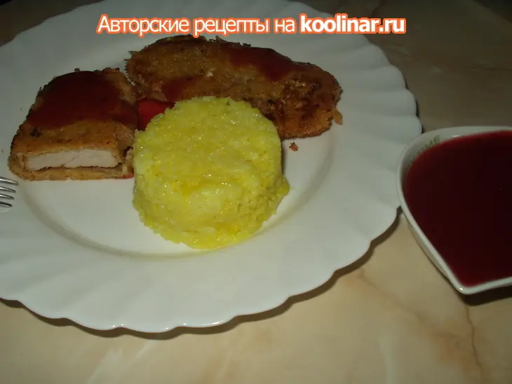 Мясо в мандариновом маринаде и сырной панировке.ужин выходного дня.: шаг 3