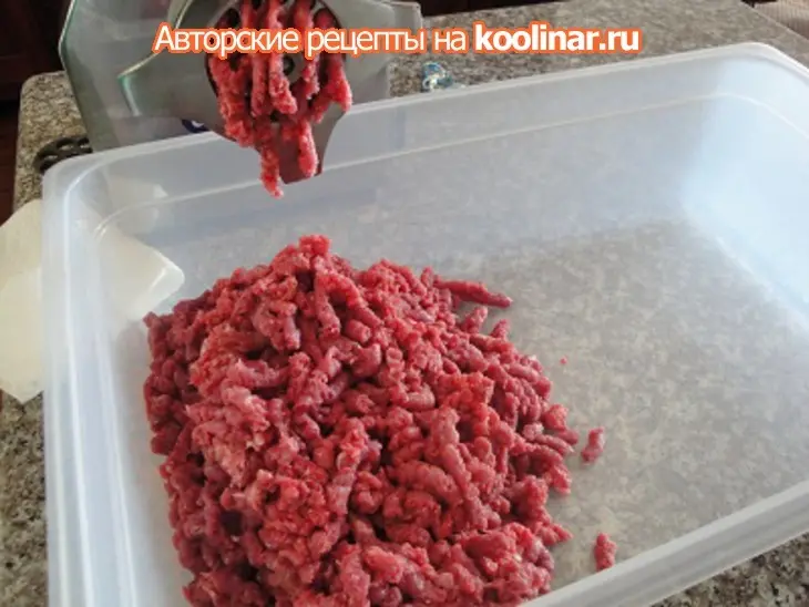 Краковская колбаса высшего сорта: шаг 1