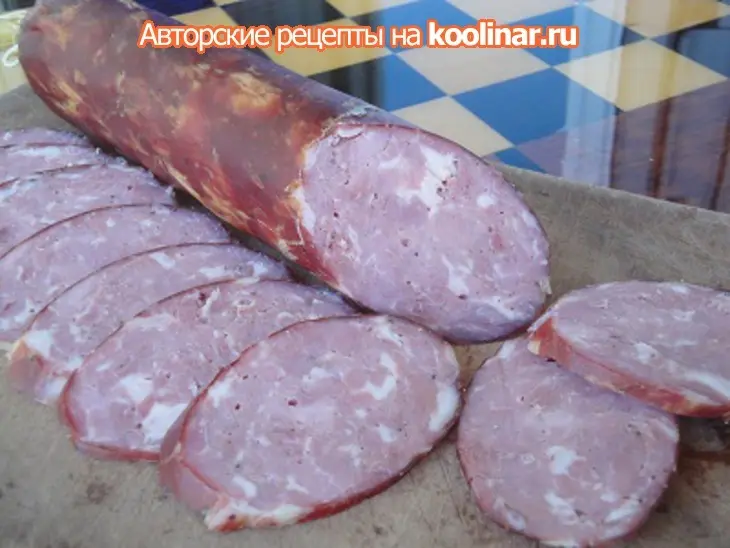 Краковская колбаса высшего сорта: шаг 8