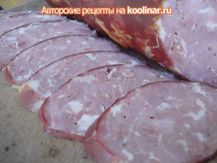 Краковская колбаса высшего сорта: шаг 9