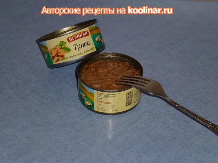 Салат с тунцом "дачный": шаг 5