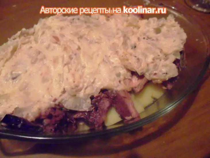 Картофельная запеканка с тунцом: шаг 6