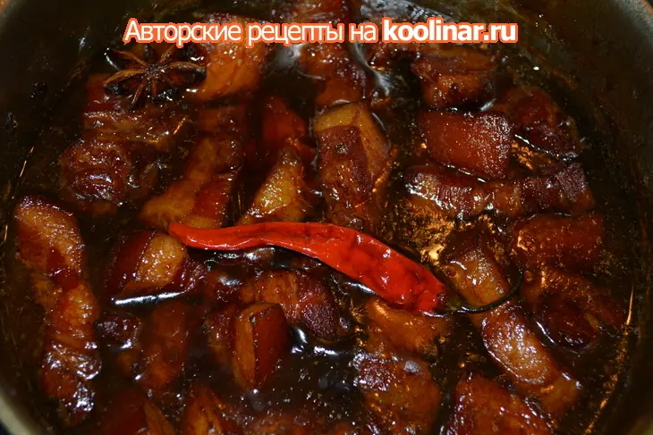 Красная свинная грудинка (свинина хуншао): шаг 1