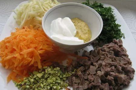 Корзиночки с мясным салатом.: шаг 3