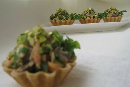 Корзиночки с мясным салатом.: шаг 6