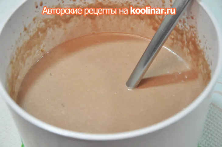 Блинный шоколадный торт: шаг 1