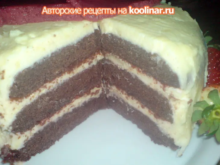 Торт red velvet cake. красный бархат. красный, как кровь и сладкий, как грех....: шаг 8