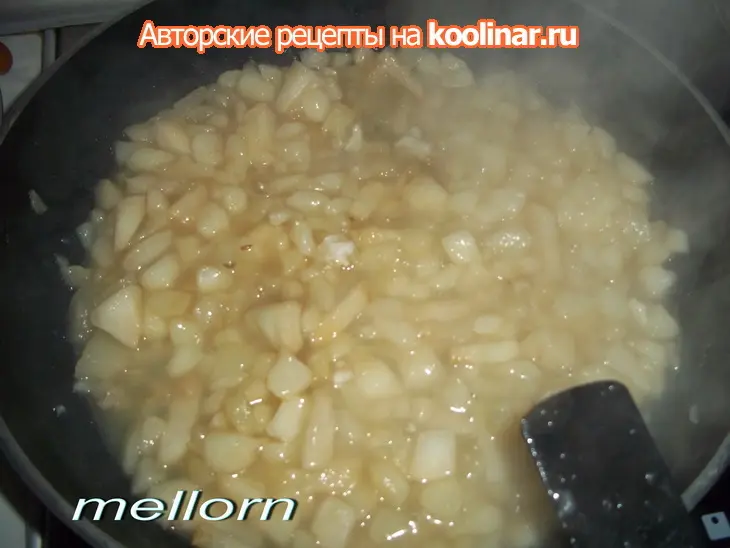 Оладьи с грушевым соусом: шаг 1