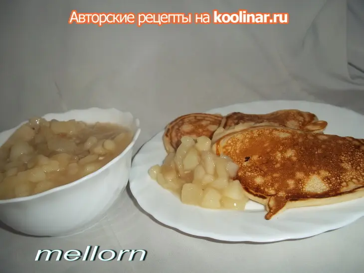 Оладьи с грушевым соусом: шаг 3