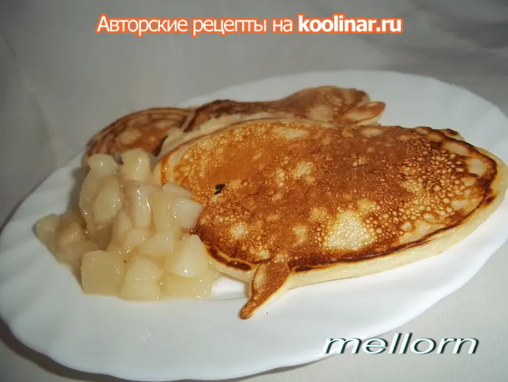 Оладьи с грушевым соусом: шаг 4