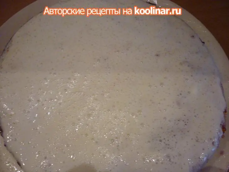 Торт " молочная река, кисельные берега": шаг 8