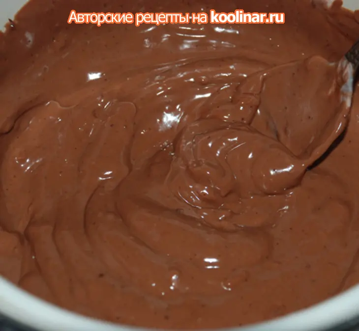 Шоколадный йогурт: шаг 1