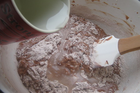 Шоколадный торт "детский трюфель"(chocolate truffle cake).: шаг 4