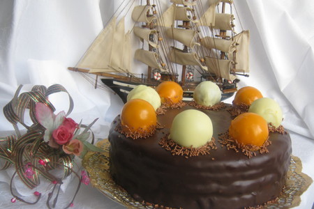 Шоколадный торт "детский трюфель"(chocolate truffle cake).: шаг 9