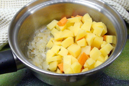 Картофельный суп-пюре с креветками.: шаг 3