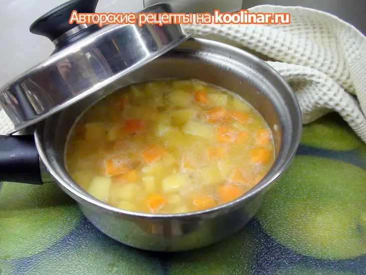 Картофельный суп-пюре с креветками: шаг 4
