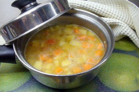 Картофельный суп-пюре с креветками.: шаг 4