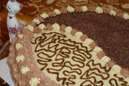 Шоколадный торт с ореховым безе. мужчины будут в восторге !!!: шаг 28