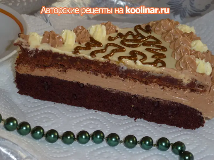 Шоколадный торт с ореховым безе. мужчины будут в восторге !!!: шаг 31