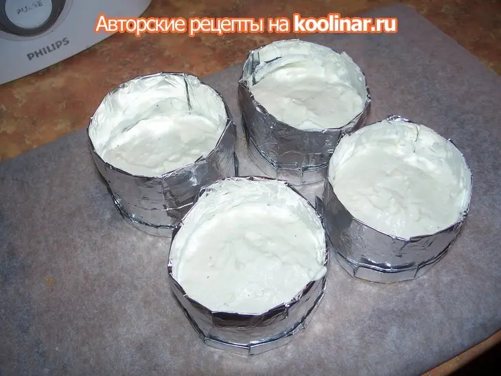 Тортики из голубого сыра на карамелизированных грушах: шаг 5