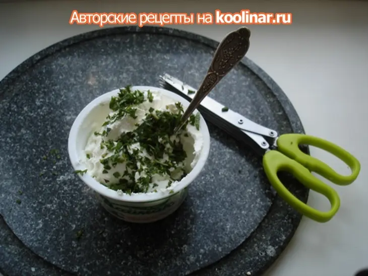 Гебжалия из сыра надуги (рикотта): шаг 2
