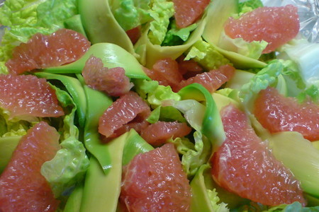 Салат из авокадо и грейпфрута под ореховым маслом: шаг 4
