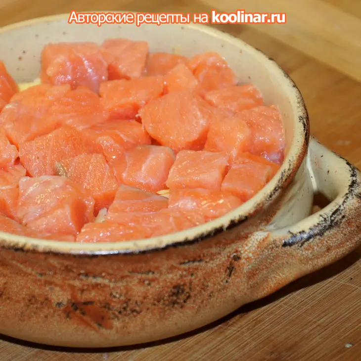 Картофельная запеканка дофине с лососем: шаг 3