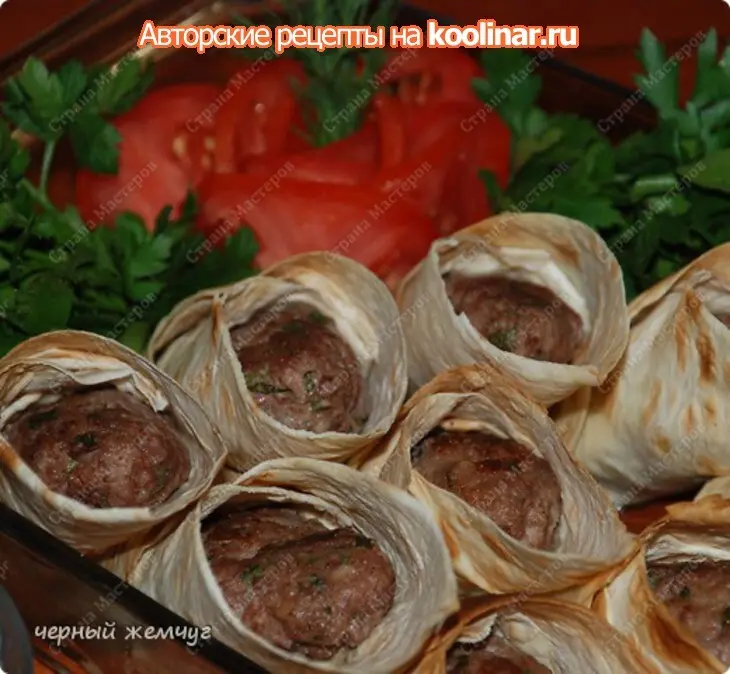 Мини-люля, запеченные в лаваше: шаг 7