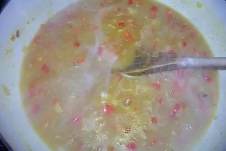 Спагетти с соусом из семги и яблока: шаг 6