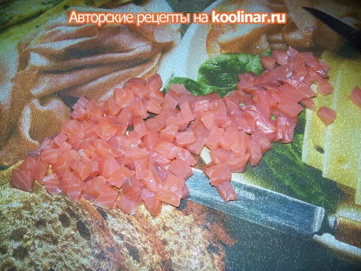 Спагетти с соусом из семги и яблока: шаг 7