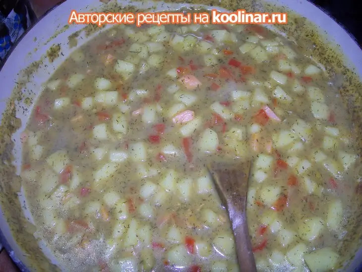 Спагетти с соусом из семги и яблока: шаг 9
